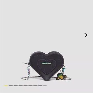 Dr. Martens Black Heart-Shaped Mini Bag